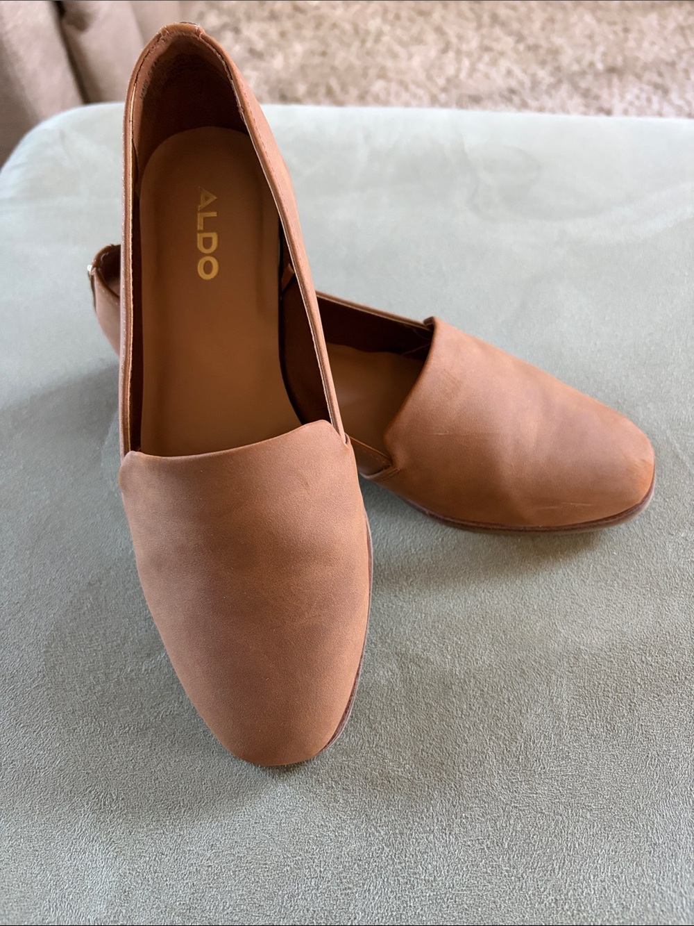 Aldo Women's Tan Slip-On Loafers